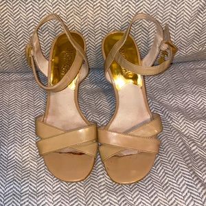 Michael Kors | Tan Strappy 3.5” heel | size 6.5